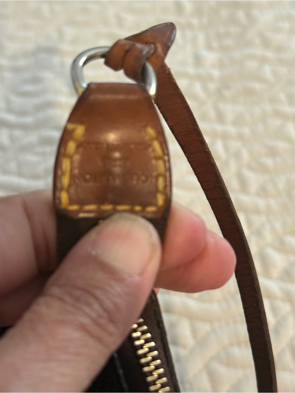 Louis Vuitton Monogram Canvas Mini Shoulder Bag in Brown with Gold Hardware - Picture 7 of 9